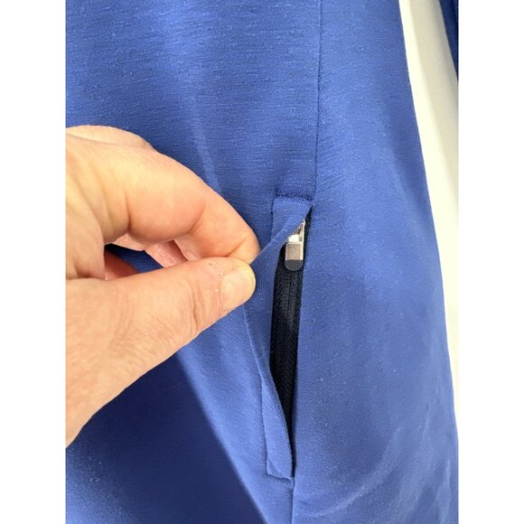 Athleta SoftTech Long Sleeve Royal Blue Dress Size XXS - Picture 3 of 9